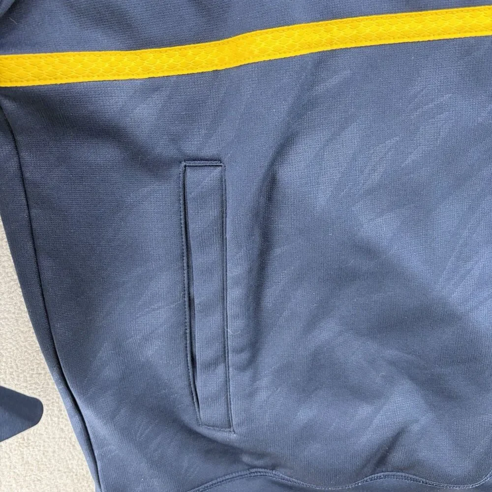 Adidas Michigan Wolverines ClimaWarm Team Issued Hoodie Navy Large NCAA Football